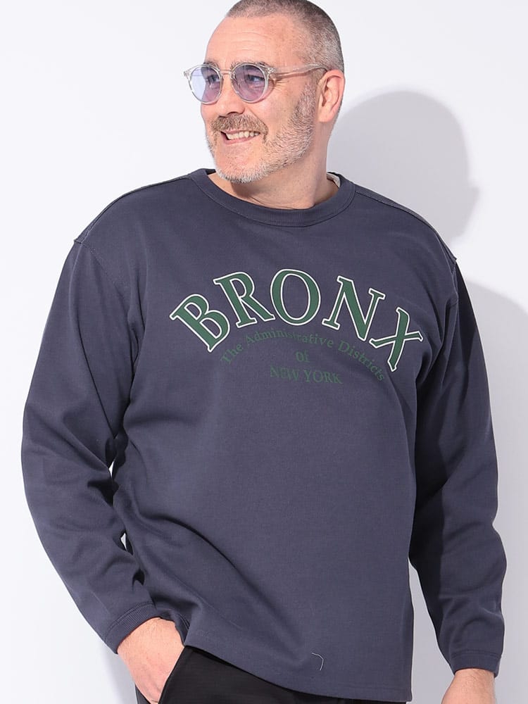 長袖 Tシャツ Wフェイス リバーシブル クルーネック トップス プルオーバー カットソー ロンT 春 秋 冬 大きいサイズ メンズ