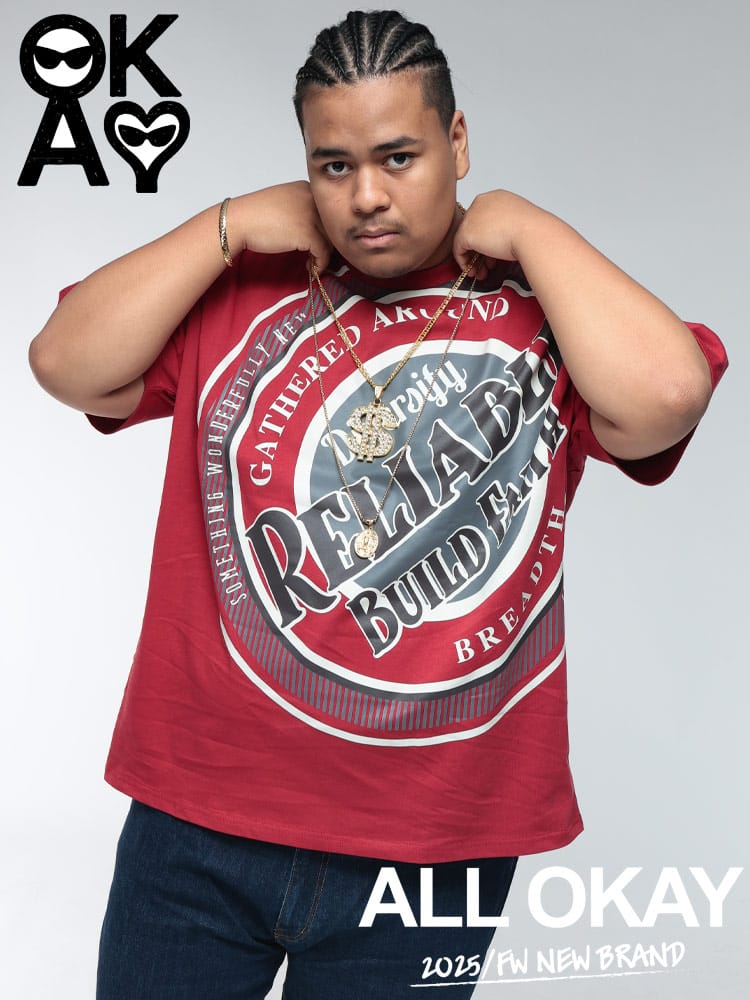 半袖Tシャツ ビッグサークルロゴ プリント トップス プリント 大きいサイズ メンズ