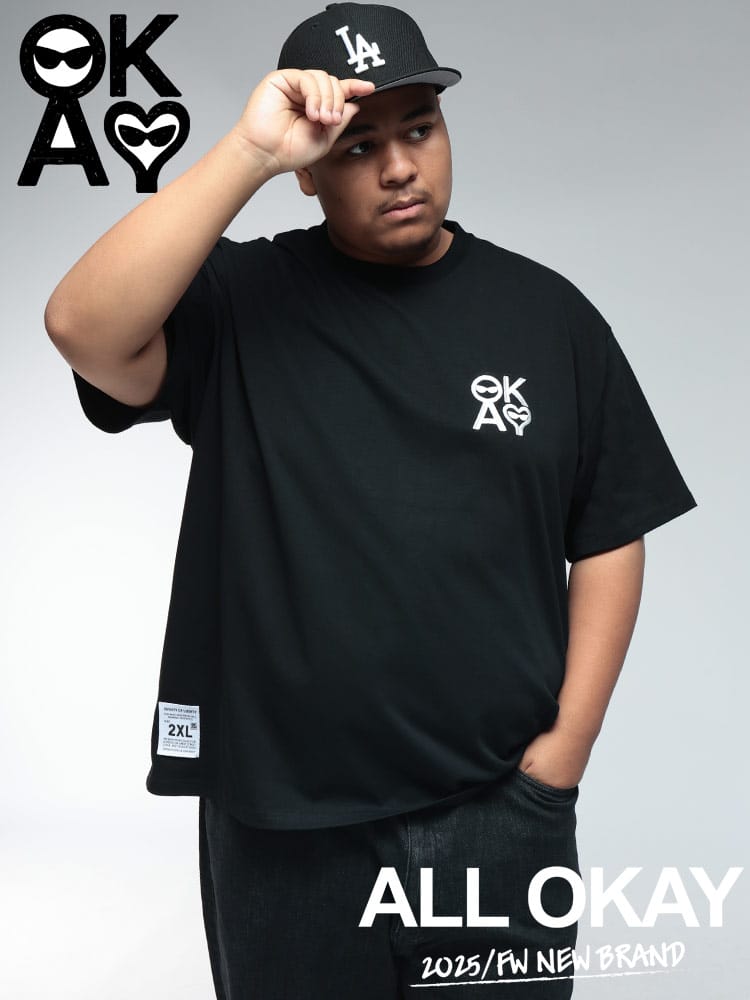 半袖Tシャツ ワンポイント刺繍 ビッグシルエット トップス 刺繍 大きいサイズ メンズ