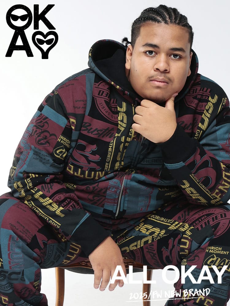 スウェットパーカー 総柄 プリント 裏起毛 フルジップ トップス ジップパーカー フード 大きいサイズ メンズ