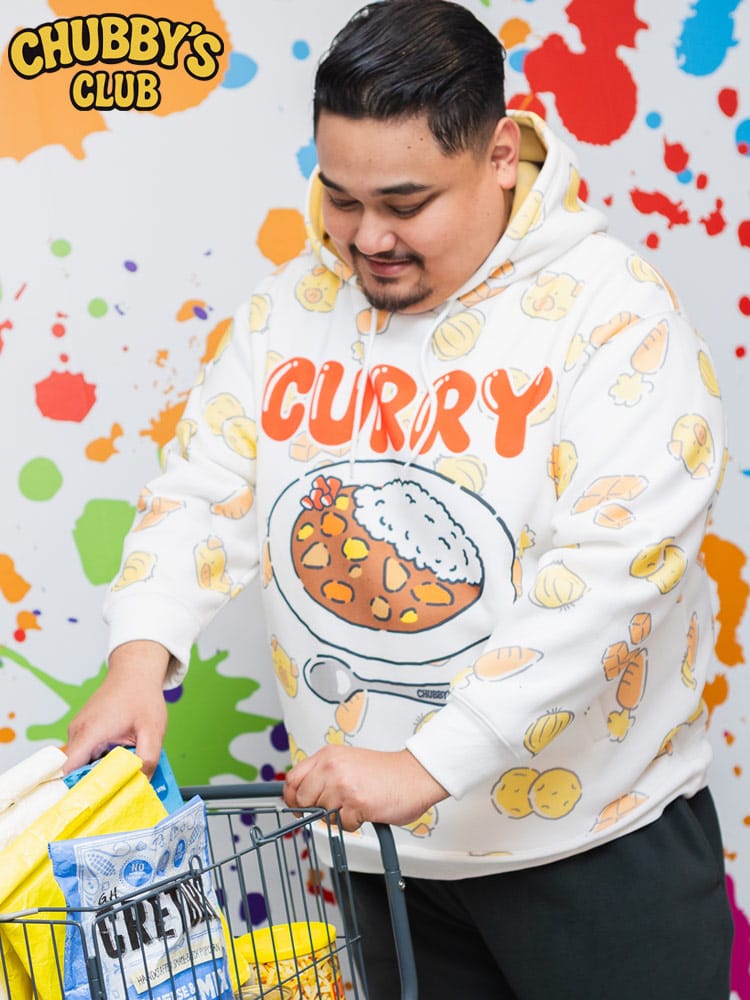 プルオーバー パーカー 裏起毛 カレーライス トップス フード プルパーカー プリント 秋 冬 大きいサイズメンズ