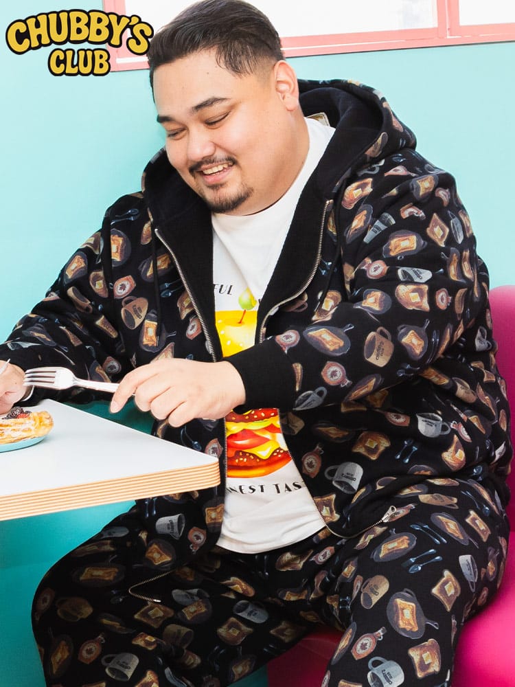 フルジップ パーカー 裏起毛 総柄プリント トップス フード 秋 冬 大きいサイズメンズ