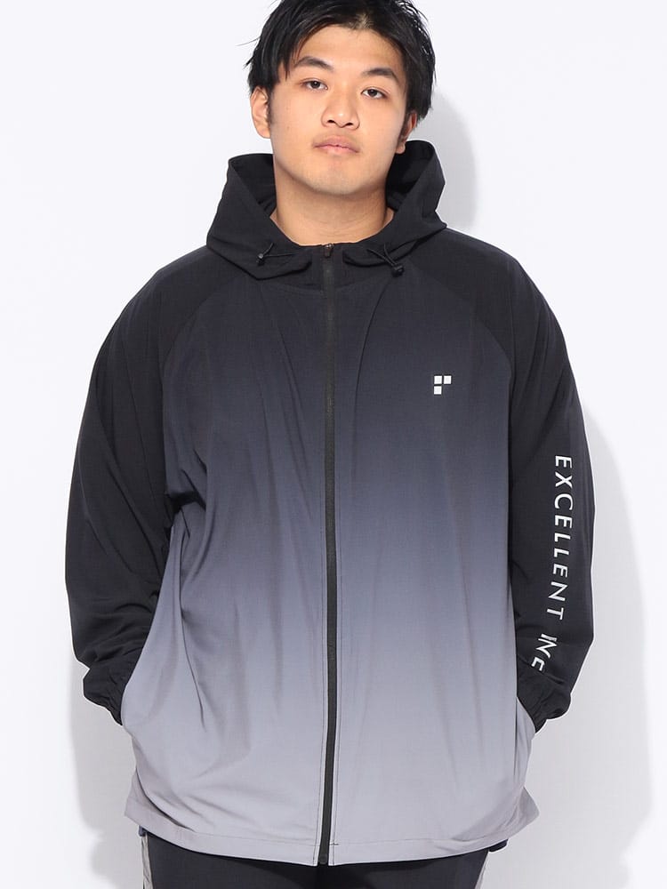 パーカー 長袖 メンズ 大きいサイズ UVカット ドライ ストレッチクロス 