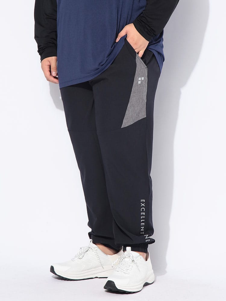 パンツ メンズ 大きいサイズ UVカット ドライ ストレッチクロス ロングパンツ ボトムス 軽量 スポーツ トレーニング