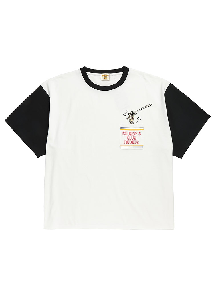 Tシャツ 半袖 メンズ 大きいサイズ 袖切替 ポケットギミック クルー