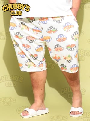 ショートパンツ メンズ 大きいサイズ どんぶり 総柄 ポケット付き ショーツ ボトムス 柄 ショーパン 裏毛 ルームウェア 春 夏