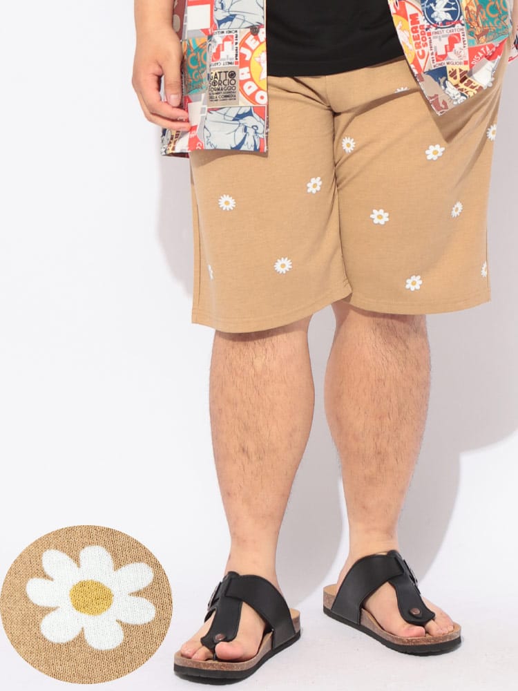 【期間限定/WEB限定価格】ショート パンツ スウェット メンズ 大きいサイズ ミニ裏毛 総柄 ショートパンツ ボトムス ハーフパンツ 短パン 柄  部屋着 春 夏