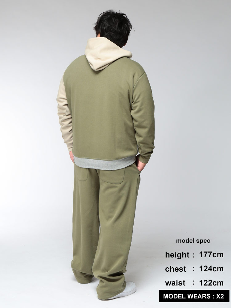 スウェットパンツ メンズ 大きいサイズ ポンチスウェット バック