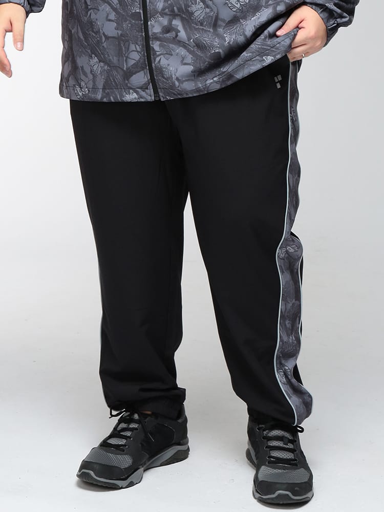 ジョガーパンツ メンズ 大きいサイズ ストレッチ 速乾 ストレッチクロス ライン切替 ロングパンツ ボトムス ジャージ パンツ 長ズボン スポーツ トレーニング ジム ランニング 作業着 軽い 伸びる