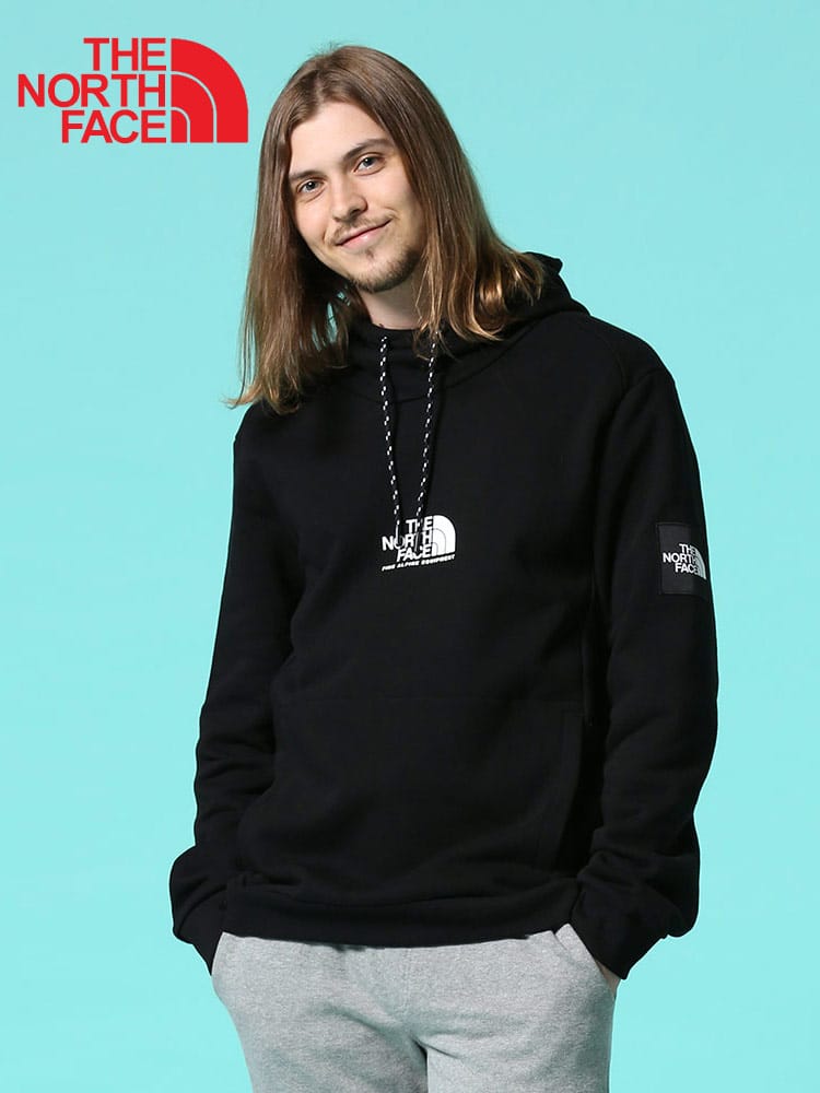 THE NORTH FACE (ザ ノースフェイス) 裏起毛 ロゴプリント プルオーバー パーカー FINE ALPINE HOODIE EU