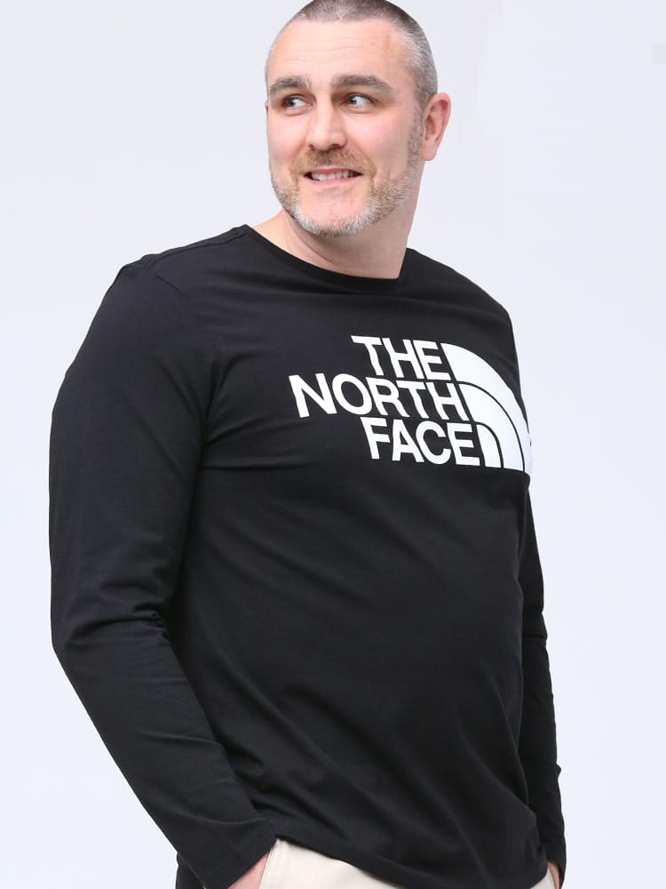 大きいサイズ メンズ THE NORTH FACE (ザ ノースフェイス) BIGロゴ クルーネック 長袖 Tシャツ ロンT STANDARD LS TEE
