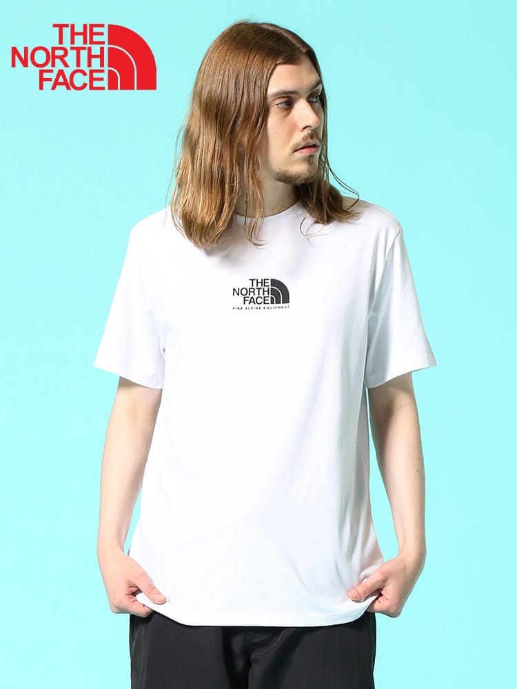 THE NORTH FACE (ザ ノースフェイス) ロゴプリント クルーネック 半袖 Tシャツ SS FINE ALPINE EQUIPMENT TEE 3 EU