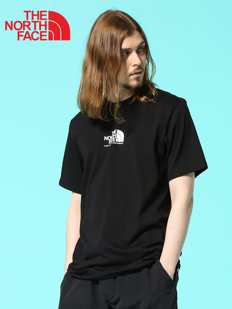 THE NORTH FACE (ザ ノースフェイス) ロゴプリント クルーネック 半袖 Tシャツ SS FINE ALPINE EQUIPMENT TEE 3 EU
