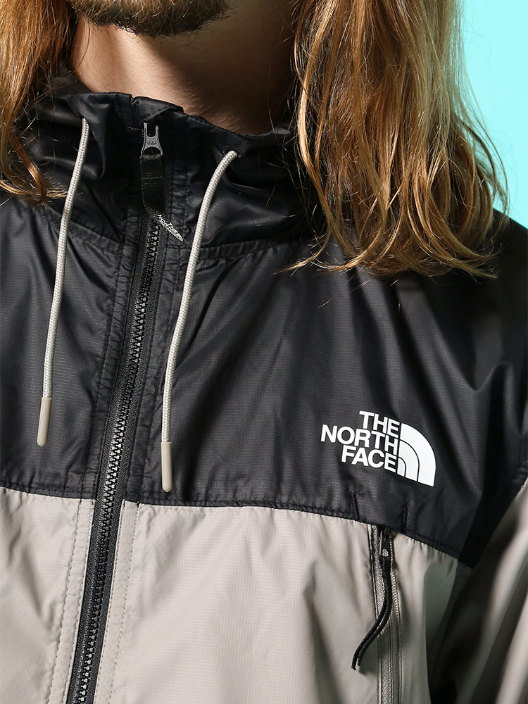 THE NORTH FACE (ザ ノースフェイス) ロゴ フード フルジップ ジャケット WINDWALL BLACK【サカゼン公式通販】