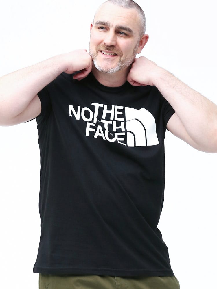 大きいサイズ メンズ THE NORTH FACE (ザ ノースフェイス) 綿100％ ロゴプリント クルーネック 半袖 Tシャツ Standard SS Tee