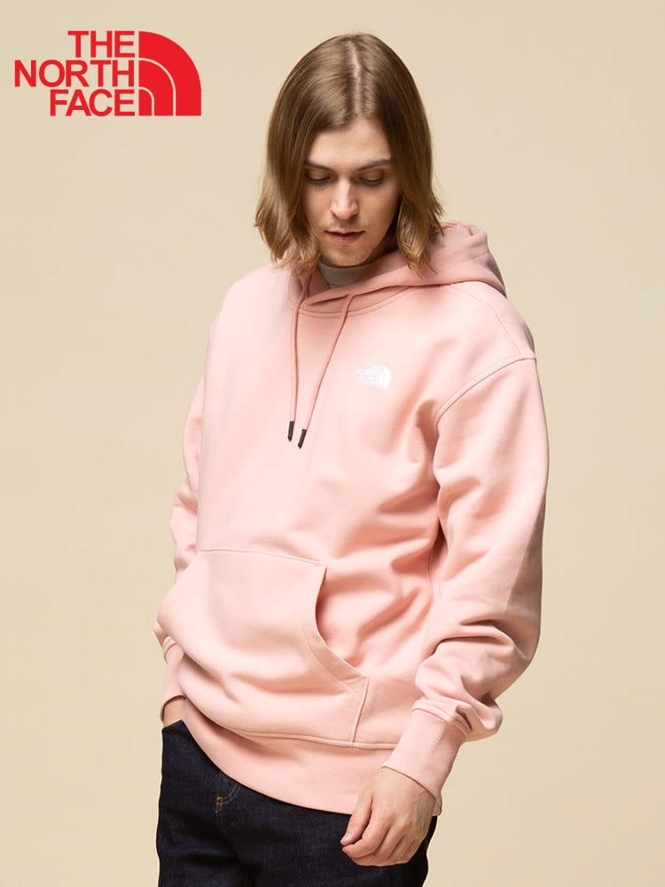 THE NORTH FACE (ザ ノースフェイス) 裏起毛 ロゴ刺繍 プルオーバー パーカー OVERSIZED ESSENTIAL HOODIE EU