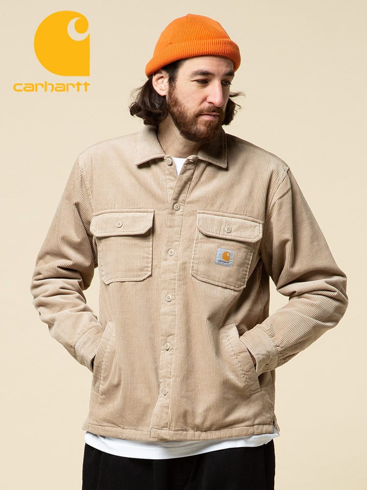 Carhartt (カーハート) コーデュロイ ポケット キルティング シャツジャケット WHITSOME SHIRT JAC