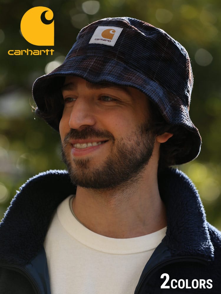 Carhartt (カーハート) ワンポイント コーデュロイ バケットハット CORD BUCKET HAT