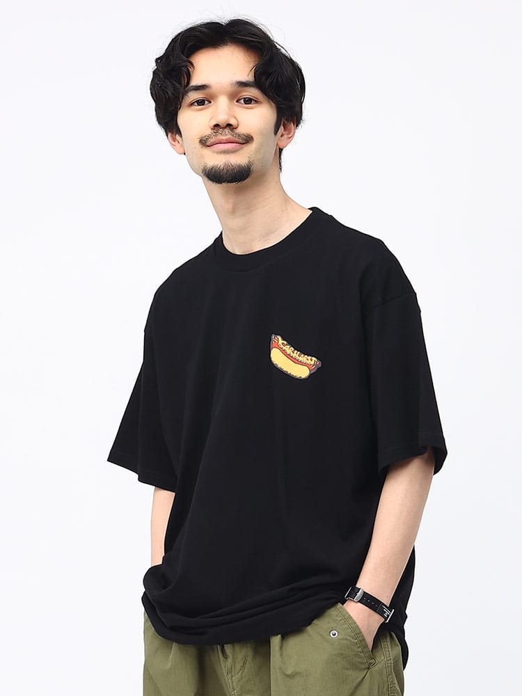 Carhartt (カーハート) ホットドッグプリント クルーネック 半袖 Tシャツ