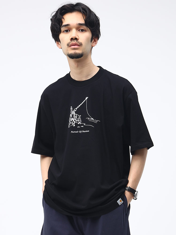 Carhartt (カーハート) フロントプリント クルーネック 半袖 Tシャツ 