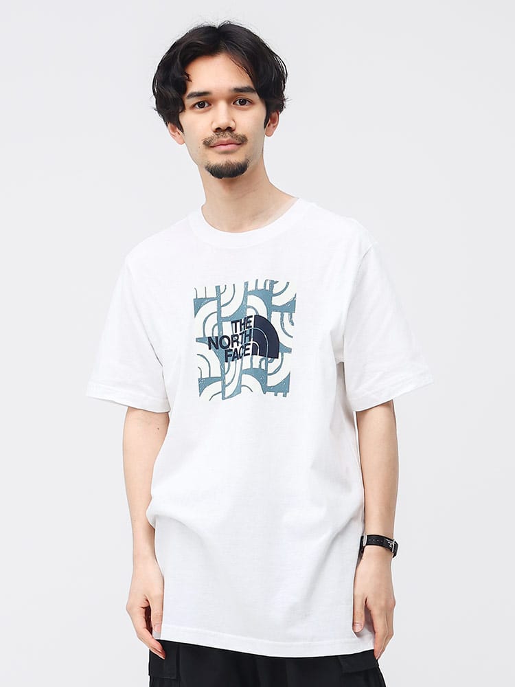 THE NORTH FACE (ザ ノースフェイス) ロゴプリント クルーネック 半袖 Tシャツ M S/S BOXED IN TEE