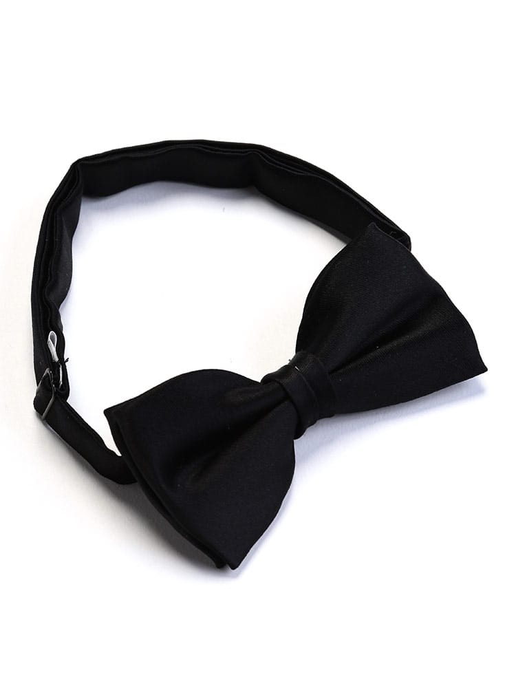 大きいサイズ メンズ SAKAZEN (サカゼン) シルク100％ 無地 蝶ネクタイ