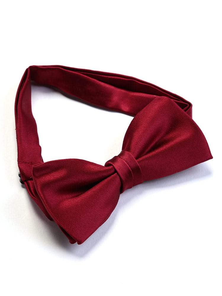 大きいサイズ メンズ SAKAZEN (サカゼン) シルク100％ 無地 蝶ネクタイ