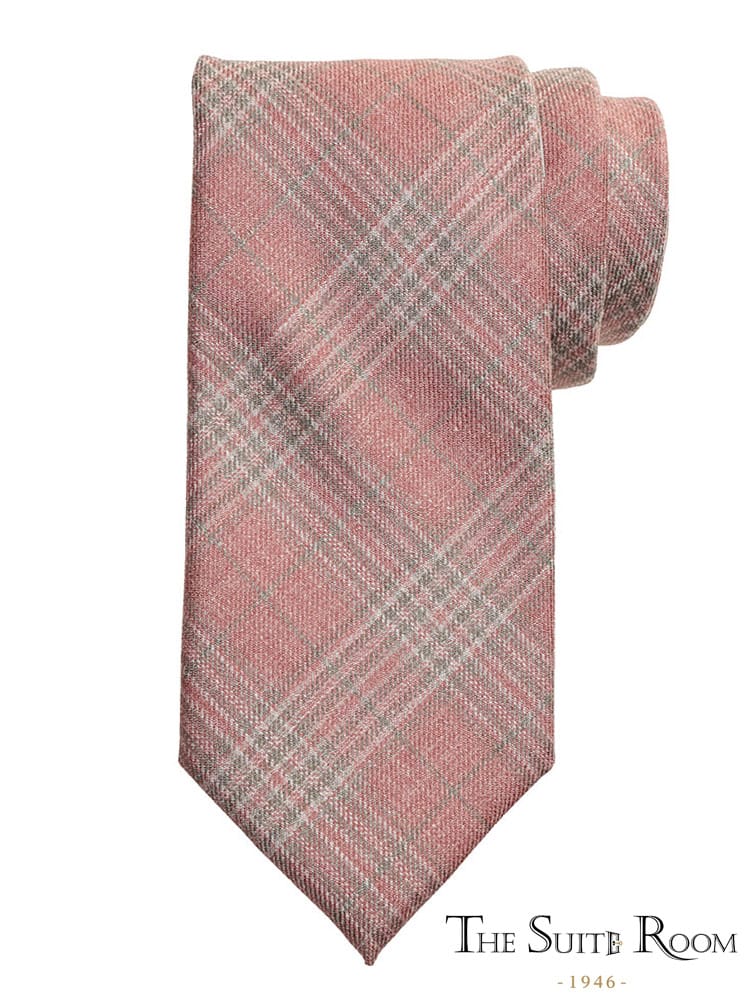 ネクタイ メンズ ビジネス 紳士 Lanificio di Pray ウール100％ チェック柄 ウール ギフト プレゼント THE SUITE ROOM スイートルーム