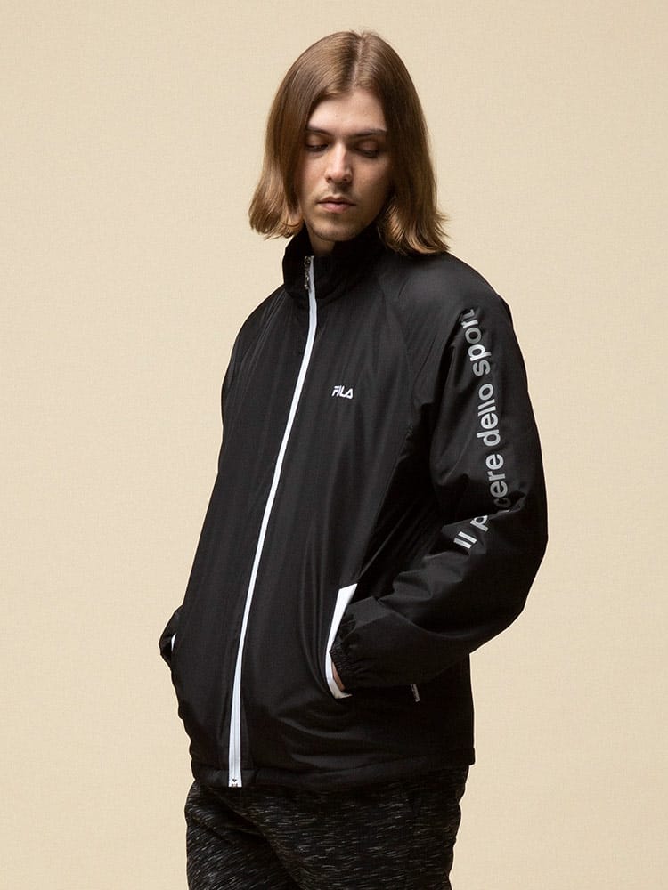 FILA (フィラ) 撥水 パンディング 中綿 フルジップ ウォーム ウィンドジャケット