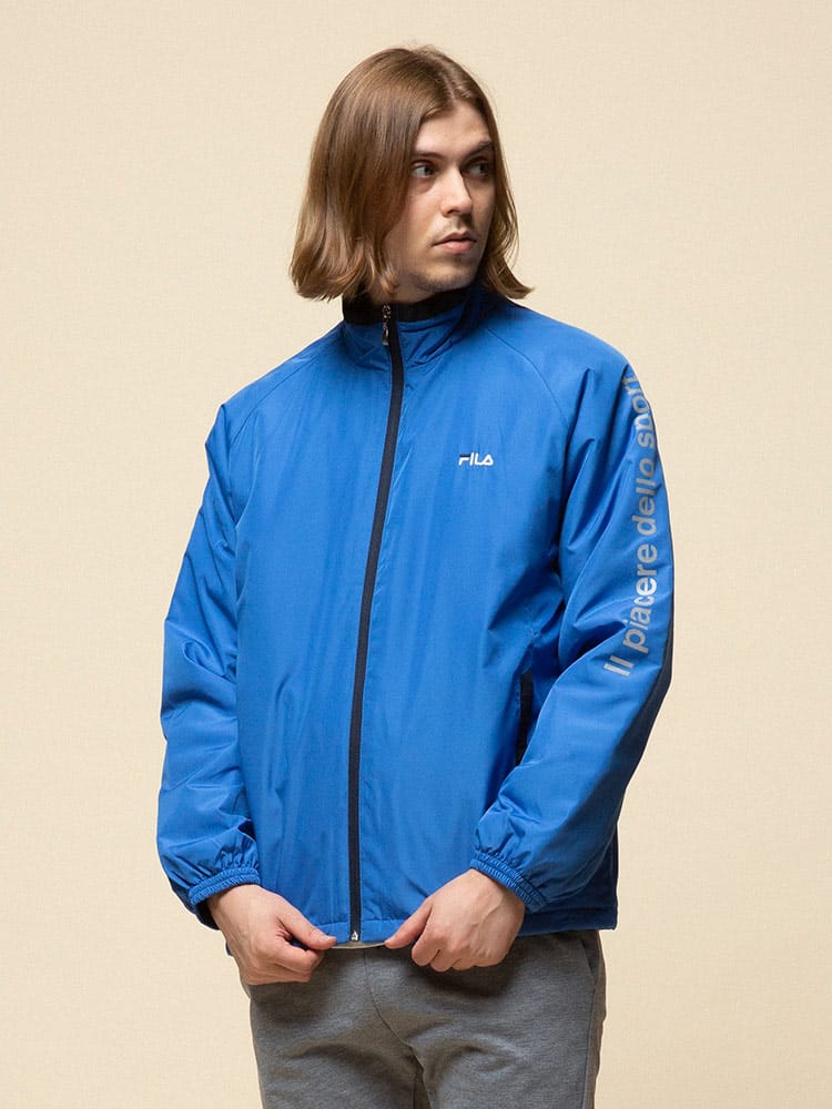 FILA (フィラ) 撥水 パンディング 中綿 フルジップ ウォーム ウィンドジャケット