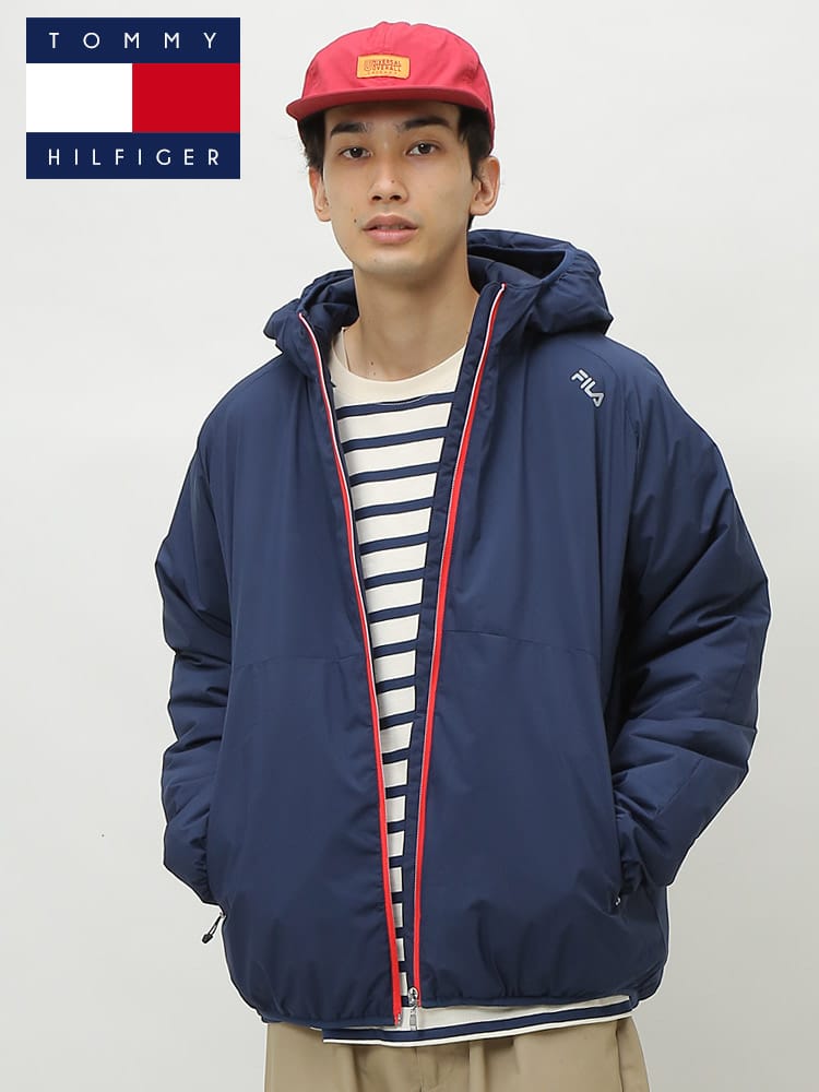 FILA (フィラ) 抗菌防臭 再帰反射 フード フルジップ 中綿 ジャケット