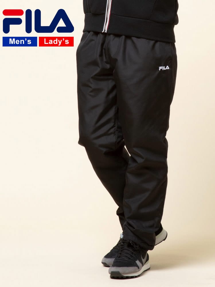 FILA (フィラ) 撥水 ワンポイント 中綿 ウインドパンツ
