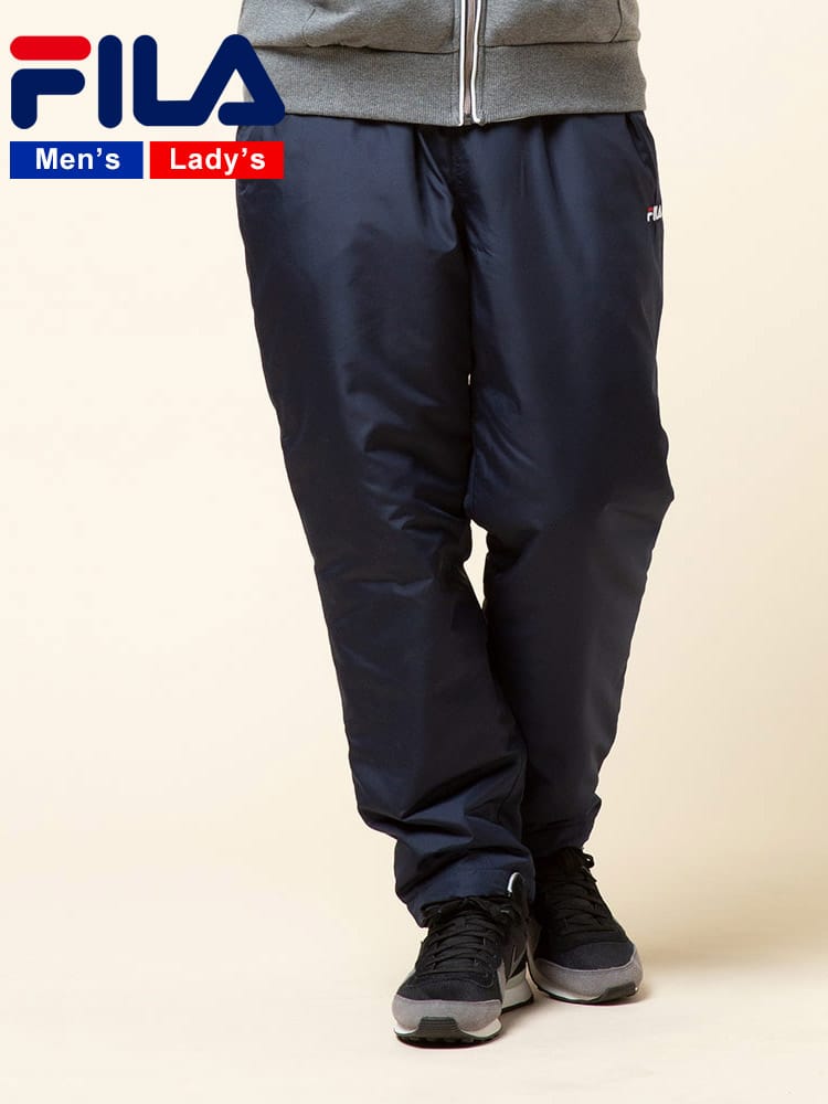 FILA (フィラ) 撥水 ワンポイント 中綿 ウインドパンツ