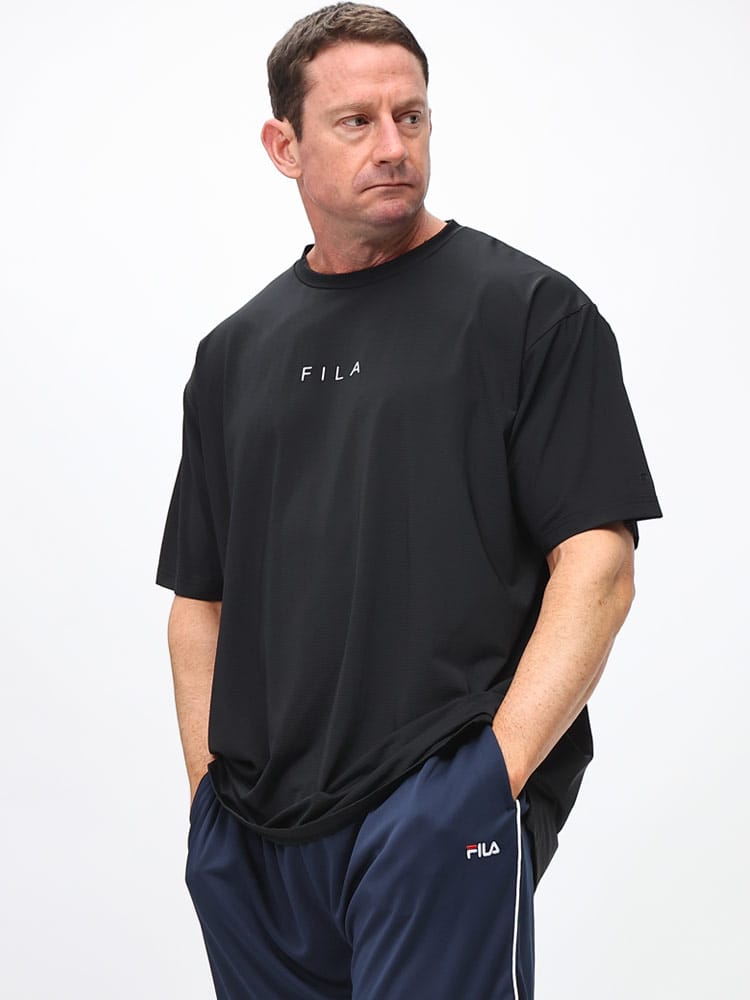 在庫処分 返品交換不可 半袖 Tシャツ 冷感 ストレッチ ボーダーメッシュ トップス 大きいサイズ メンズ