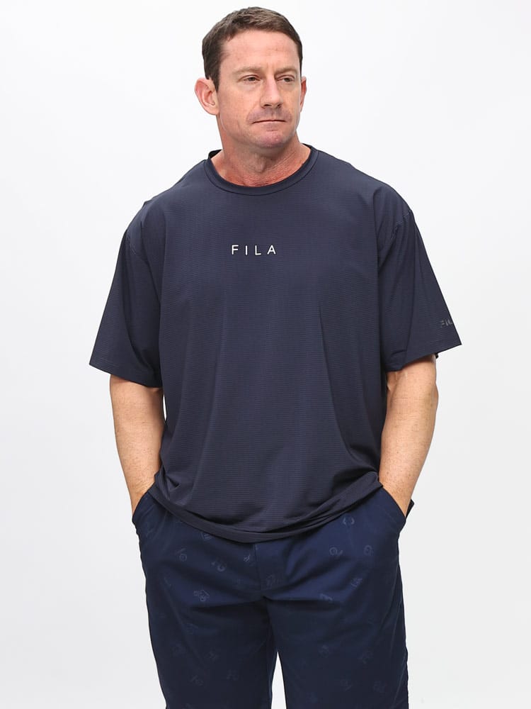 在庫処分 返品交換不可 半袖 Tシャツ 冷感 ストレッチ ボーダーメッシュ トップス 大きいサイズ メンズ