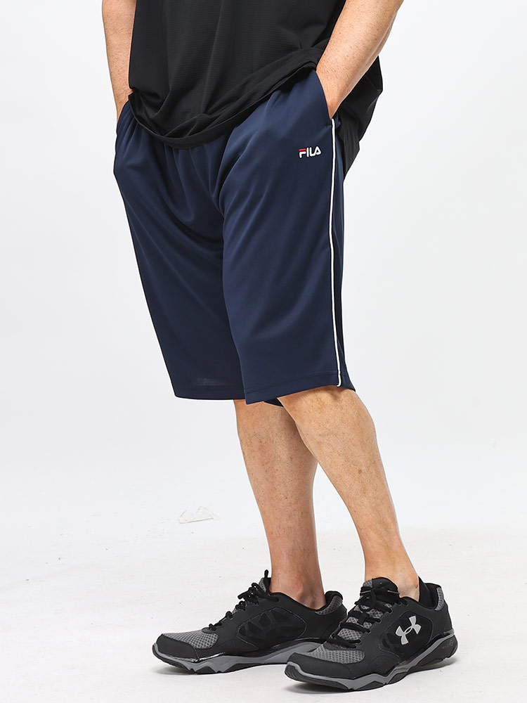 ハーフパンツ 吸水速乾 パウダーメッシュ パイピング スポーツ ジム 大きいサイズ メンズ
