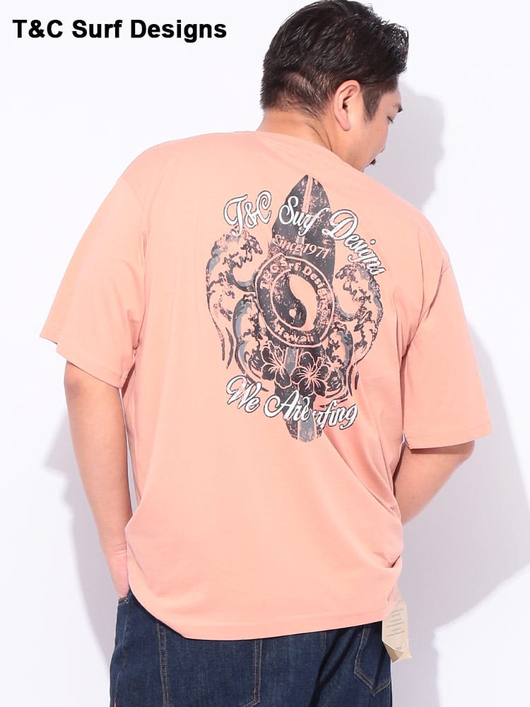 バックプリント クルーネック 半袖 Tシャツ 大きいサイズ メンズ