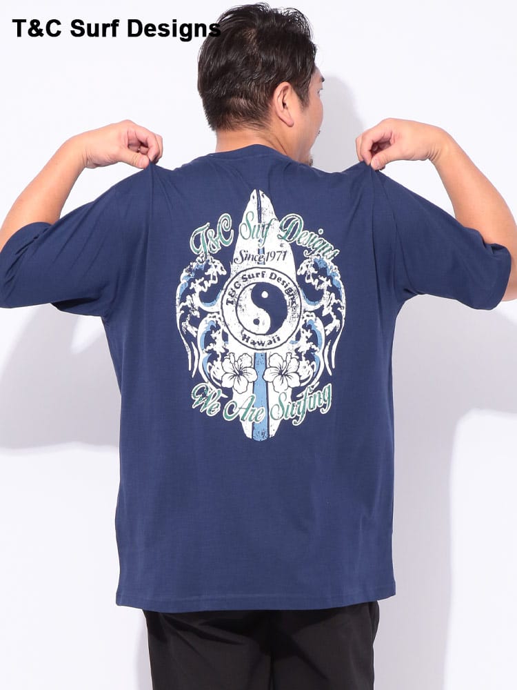 バックプリント クルーネック 半袖 Tシャツ 大きいサイズ メンズ