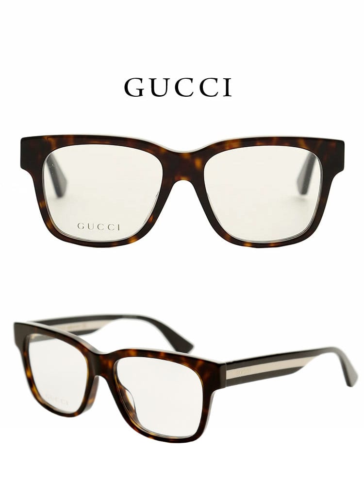 GUCCI (グッチ) ロゴ ウェリントン オプティカル アイウェア GCOP0342OA002