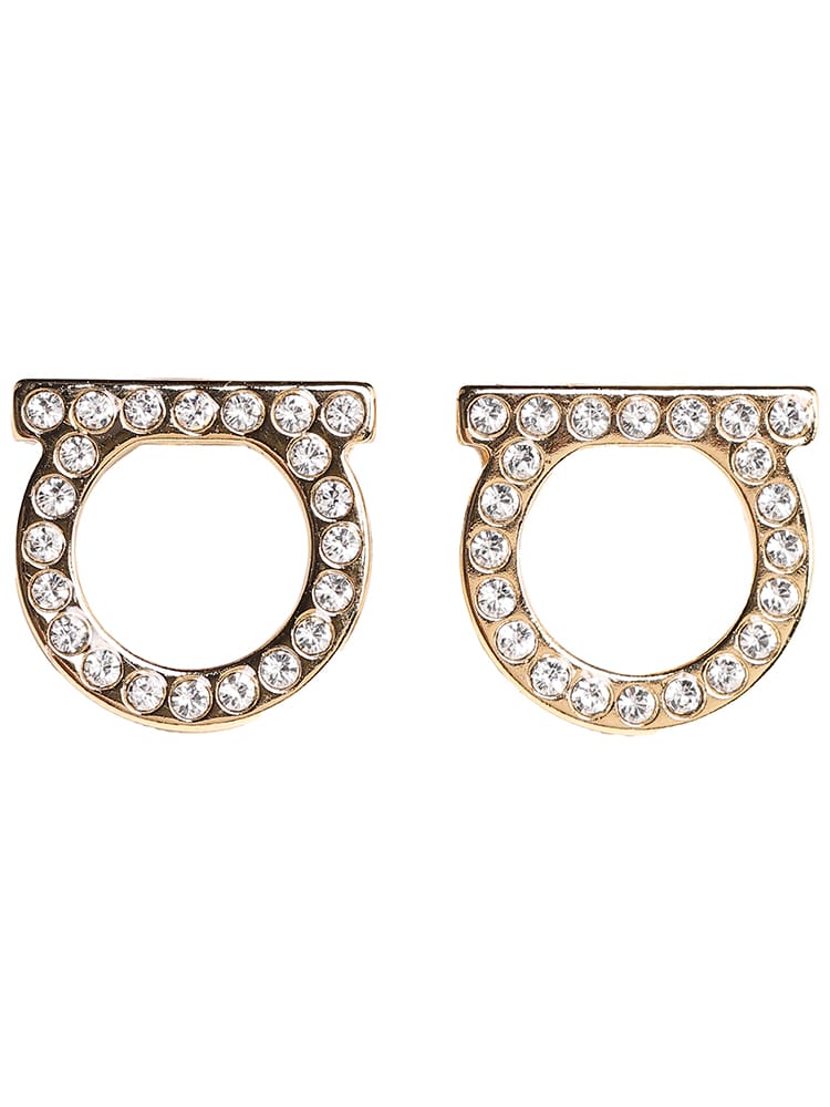 【オンラインストア限定】 Salvatore Ferragamo (サルバトーレフェラガモ) クリスタルガンチーニ ピアス FGL760122 ブランド レディース アクセサリー