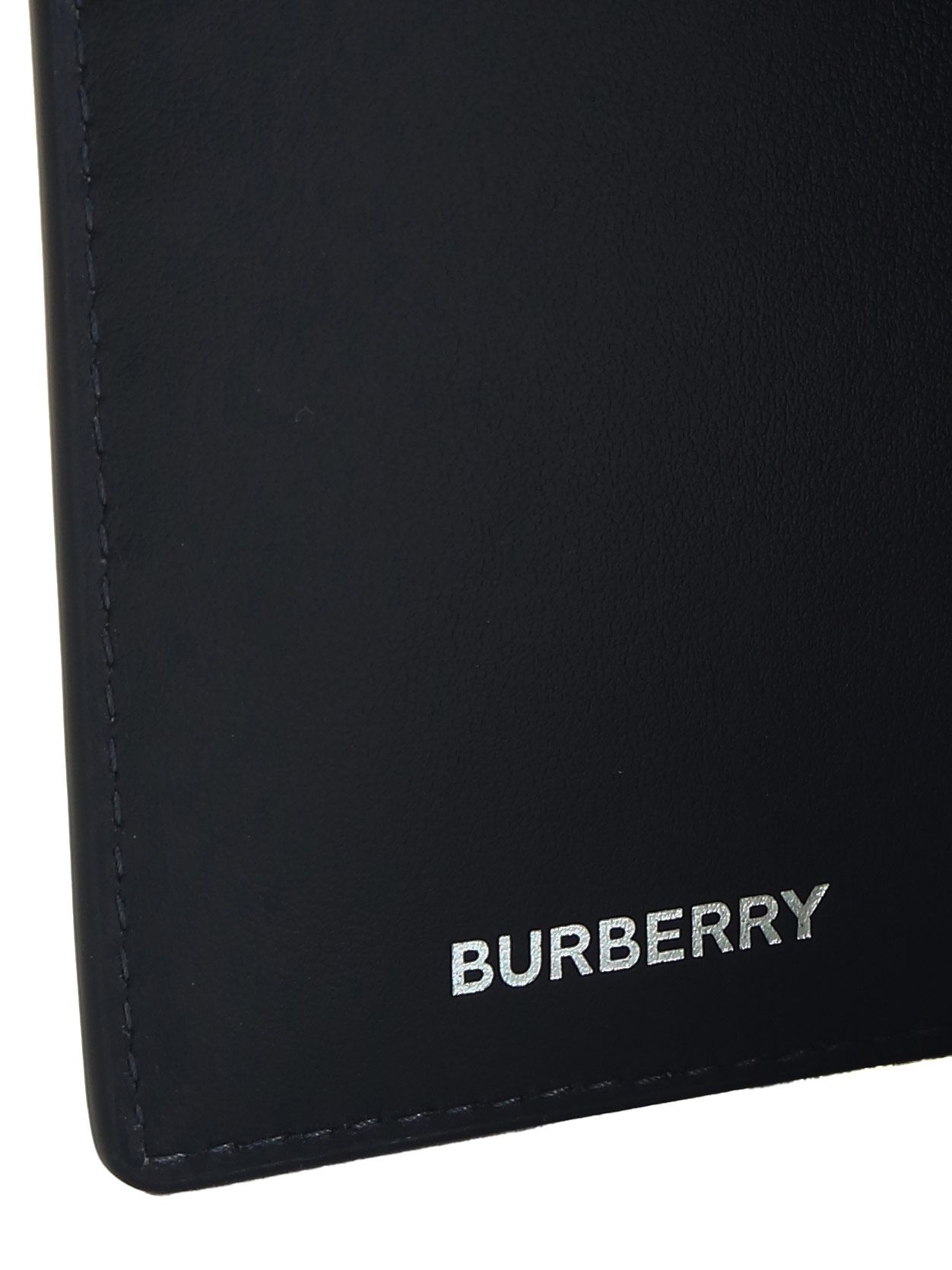 BURBERRY (バーバリー) チェック＆レザー コンチネンタルウォレット 