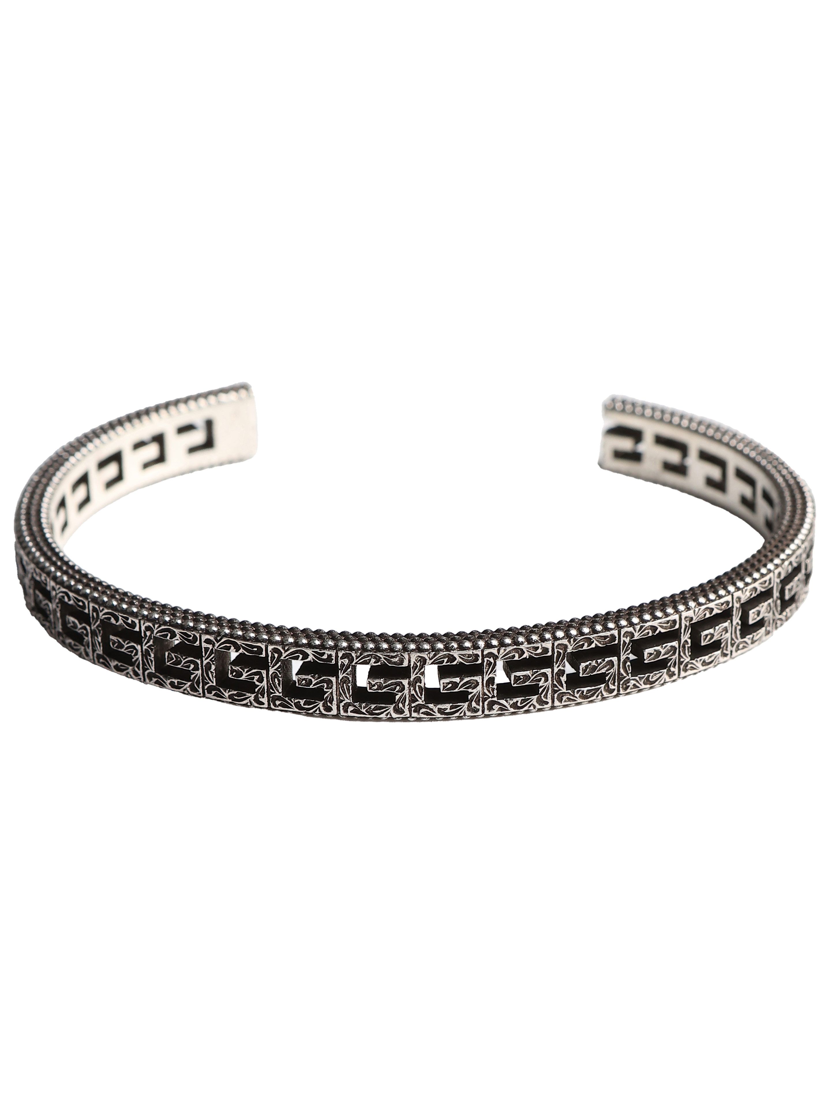 【オンラインストア限定】 GUCCI (グッチ) スクエアG シルバー ブレスレット GCL576990 ブランド レディース アクセサリー