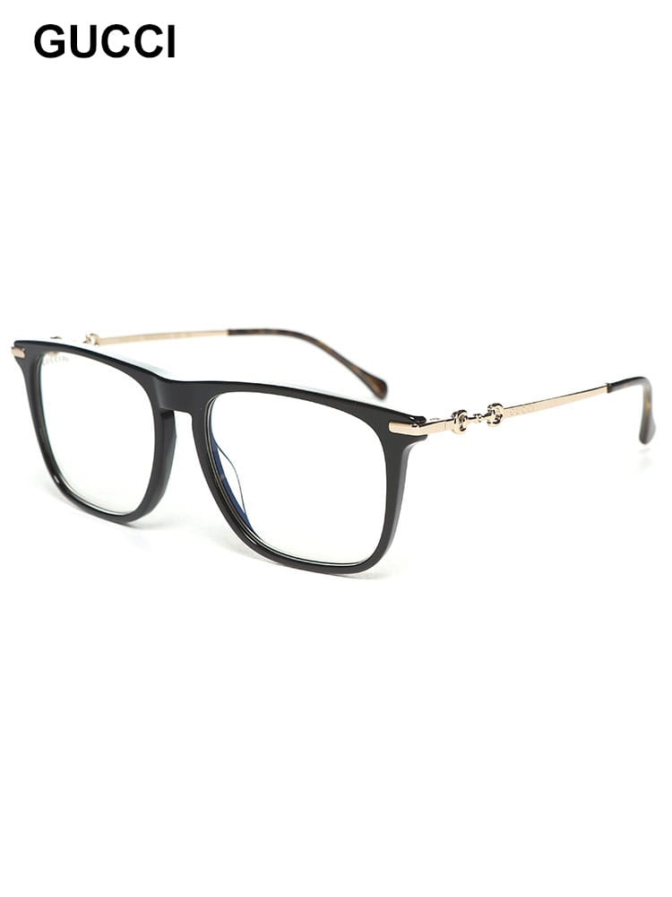 GUCCI (グッチ) メンズ 眼鏡 ロゴ ウェリントン アイウェア