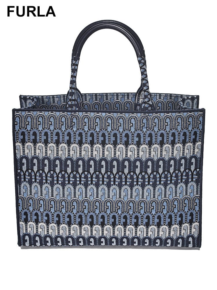 FURLA (フルラ) ジャガード生地 エスニック幾何学プリント  