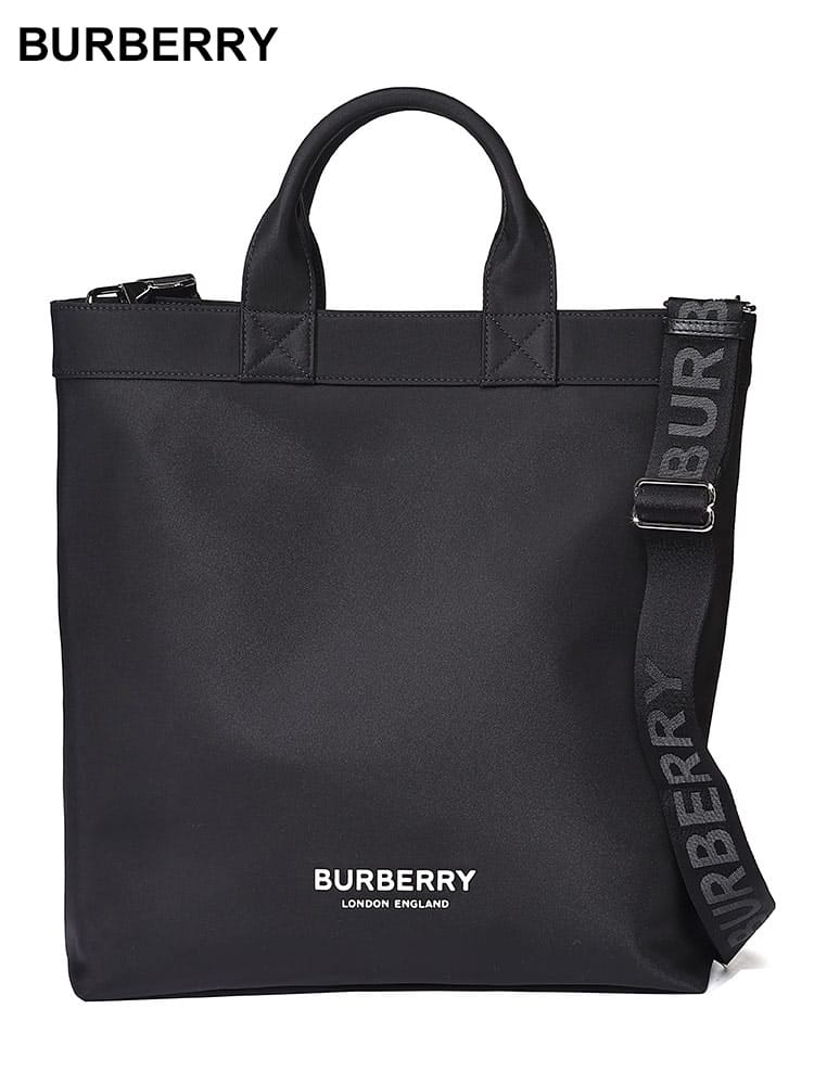BURBERRY (バーバリー) 2WAY ロゴ ナイロン トートバッグ BB8063497 メンズ