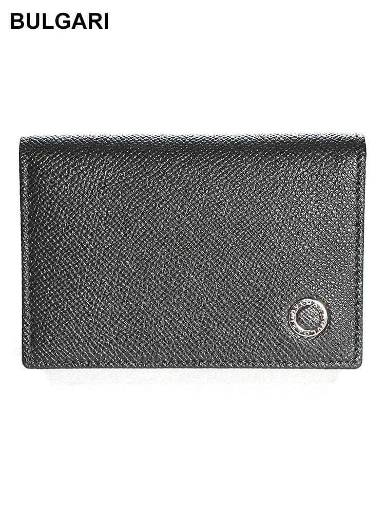 BVLGARI (ブルガリ) レザー ロゴアクセント カードケース BLG30400 メンズ