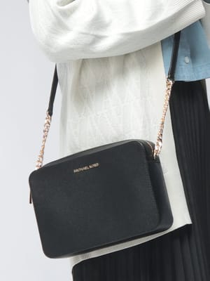 MICHAEL KORS (マイケル コース) 総ロゴ チェーン ショルダーバッグ 