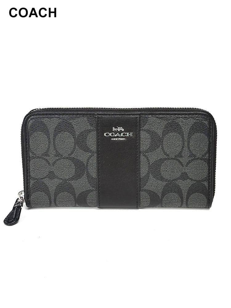 COACH (コーチ) ロゴ ラウンドジップ 長財布 CO54630SVDK6 レディース