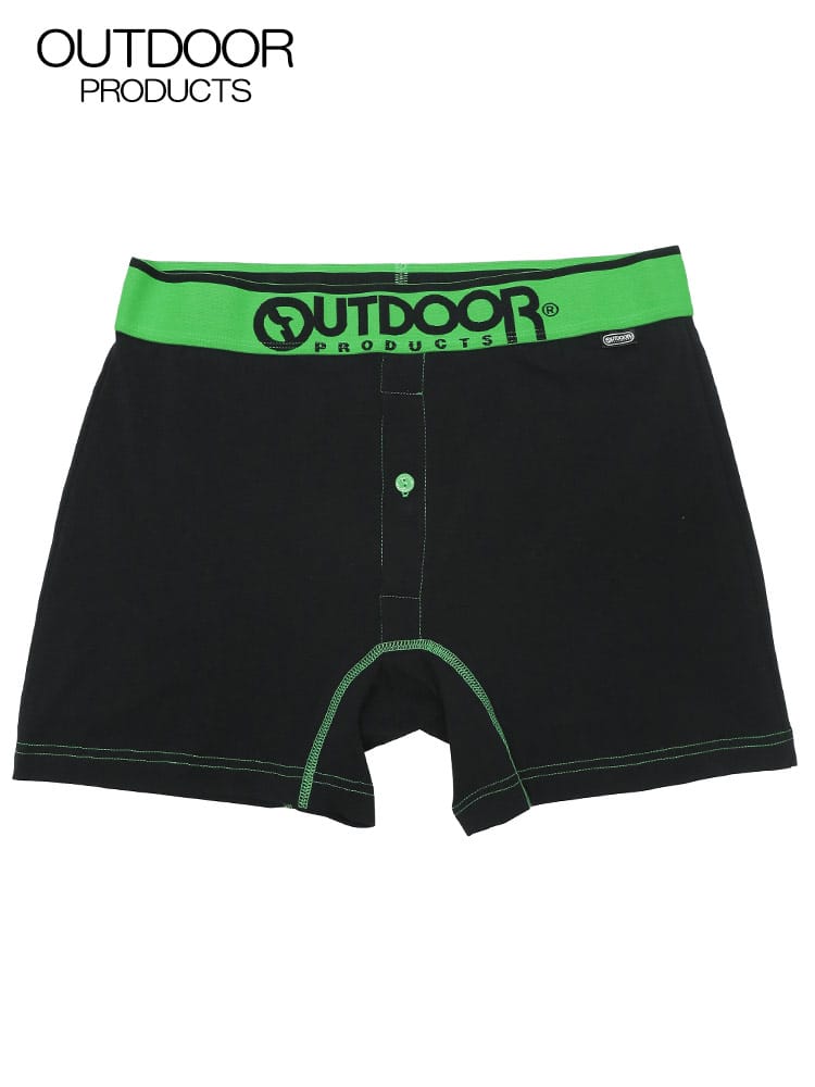 在庫処分 返品交換不可 大きいサイズ メンズ OUTDOOR PRODUCTS アウトドアプロダクツ ロゴ ウエストカラーゴム 前開き ボクサーパンツ 3L 4L 5L 6L