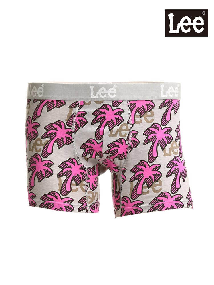 大きいサイズ メンズ Lee リー ヤシの木 前閉じ ボクサーパンツ 3L 4L 5L 6L